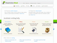 Tablet Screenshot of dissertationdeal.com